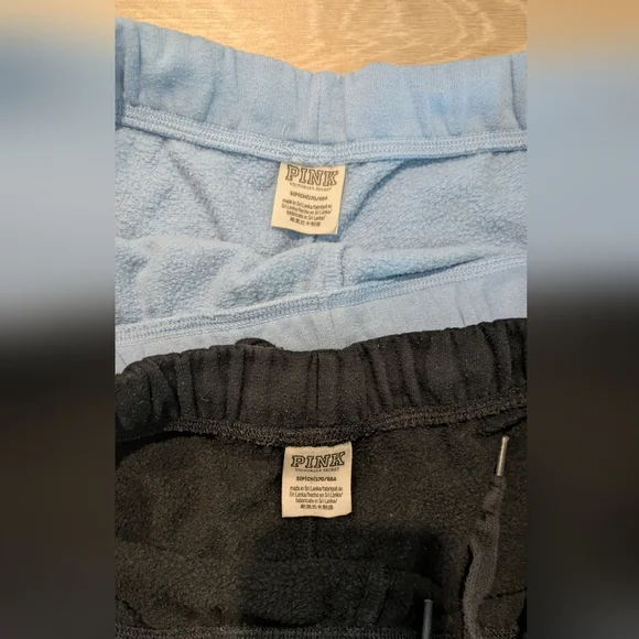 Set Of 2 Victoria's Secret PINK Fleece Boyfriend Flare Sweatpants - Picture 2 of 8